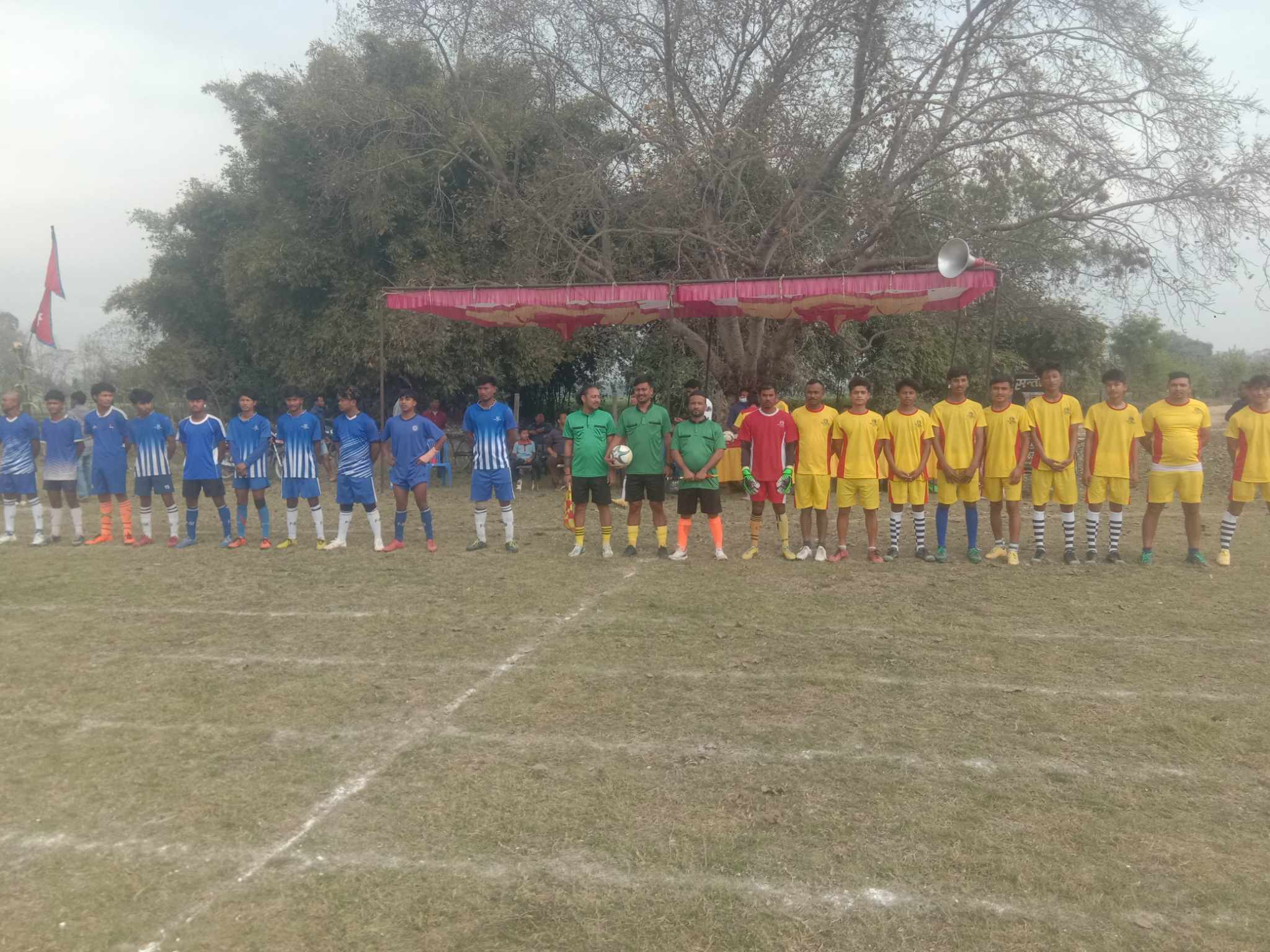 वडा स्तरिय फुटबल खेलमा भजनी र बर्दियाको राजापुर बिजय