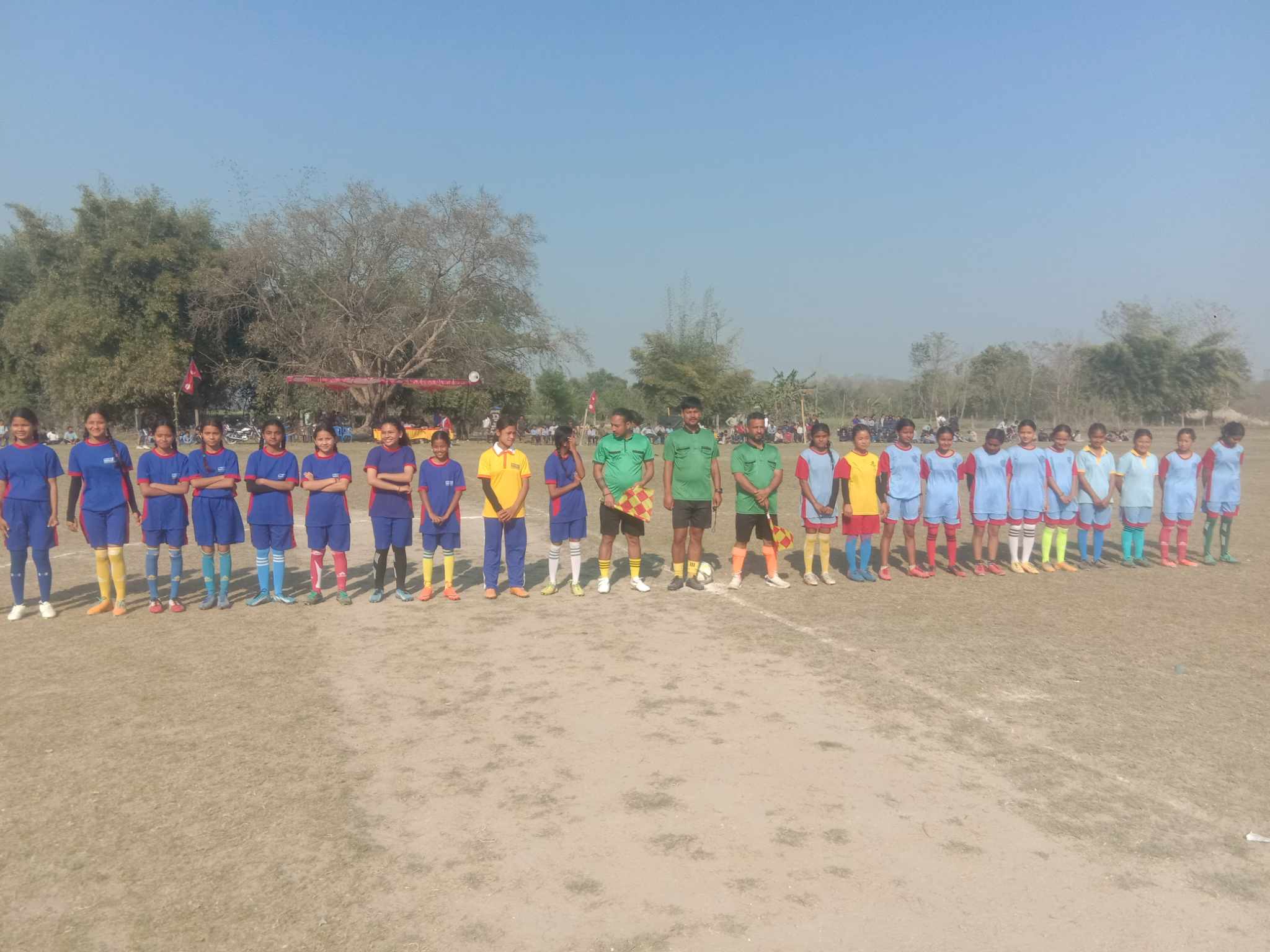 फुटबल प्रतियोगिताका पहिलाे चरणका खेल सम्पन्न