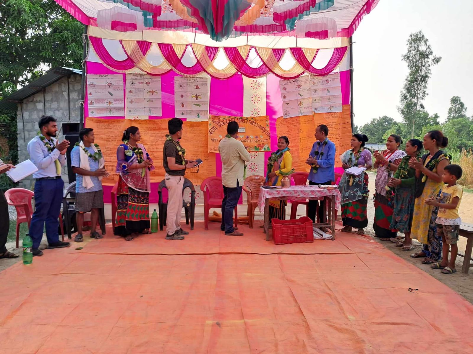 ३ महिने कृषक पाठशालाकाे एक कार्यक्रमका बिच समापन