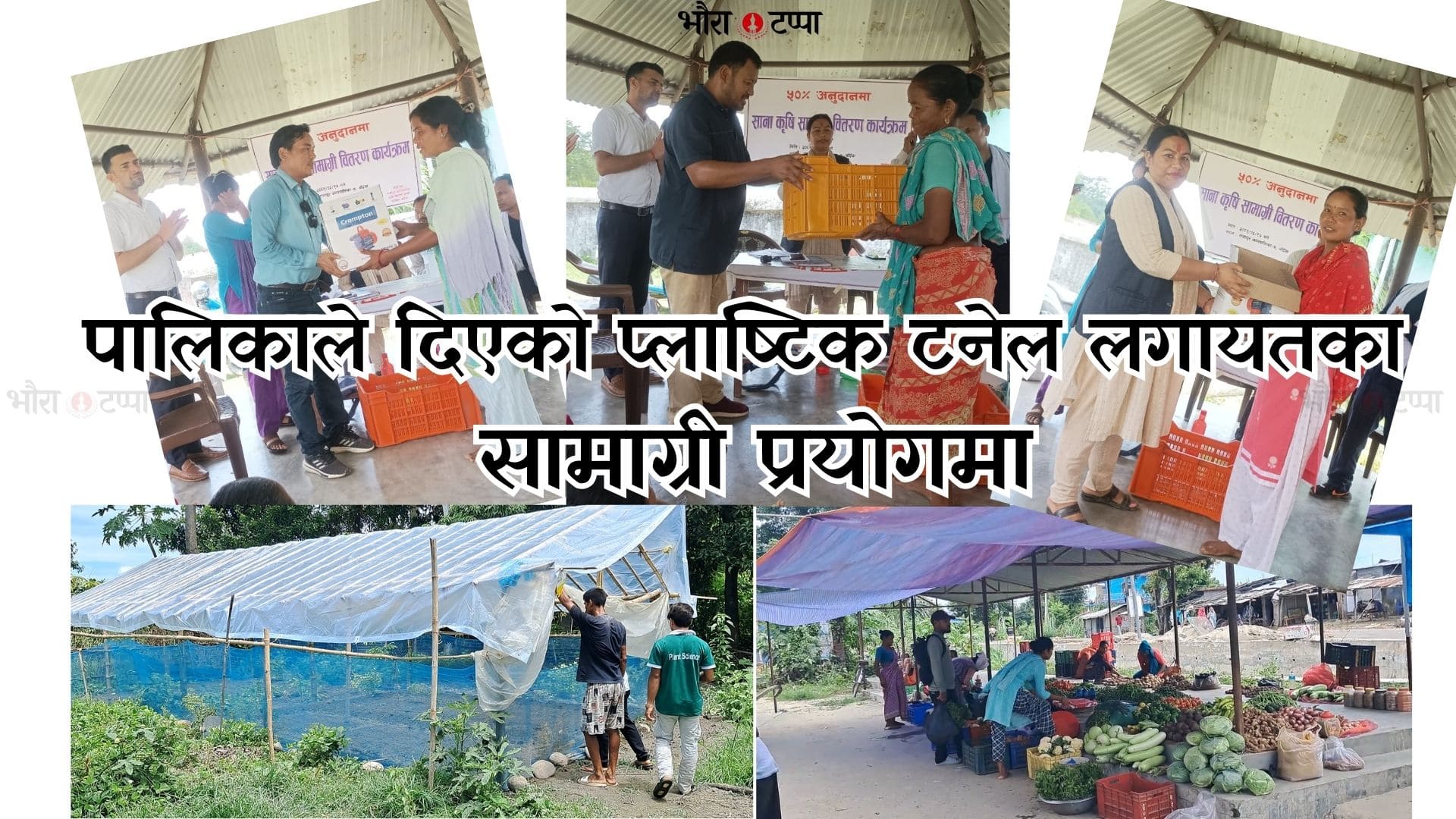 तरकारीमा आत्मनिर्भर बनाउनका लागी वास्तविक तरकारी खेति गर्ने किसानलाइ सर्पोट