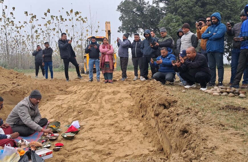 गुलरीया नगरपालिकामा बबई सिचाई आयोजनाले नहर निर्माण कार्य शुरु