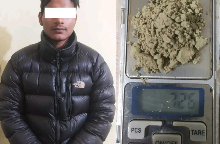 लागुऔषध (खेरो हेरोईन) सहित १ जना पक्राउ