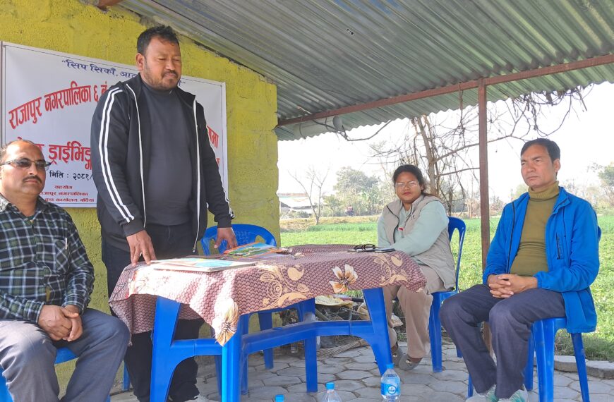 वडा न. ६ मा युवाहरुका लागी मोटर ड्राइभिंङ्ग तालिम