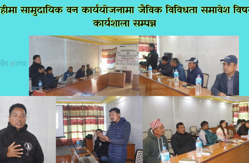 लमहीमा सामुदायिक वन कार्ययोजनामा जैविक विविधता समावेश विषयक कार्यशाला सम्पन्न