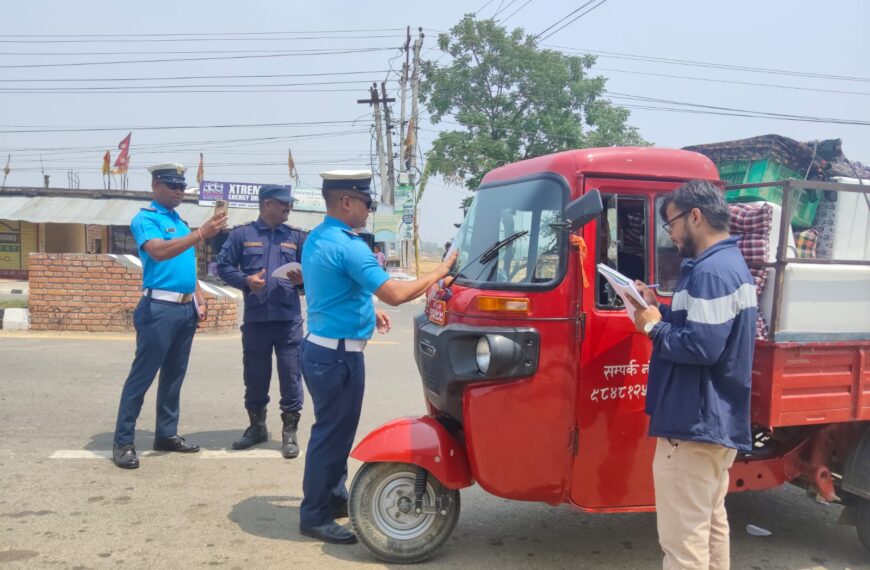 बढैयातालमा ट्राफिक सचेतना अभियान, चालक–सहचालकलाई अभिमुखीकरण